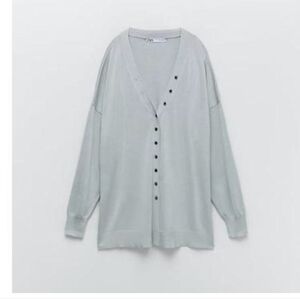 Zara Oversized Buttoned Knit Cardigan small